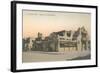 Vintage La Fonda Hotel, Santa Fe, New Mexico-null-Framed Art Print