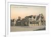 Vintage La Fonda Hotel, Santa Fe, New Mexico-null-Framed Premium Giclee Print