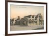 Vintage La Fonda Hotel, Santa Fe, New Mexico-null-Framed Premium Giclee Print