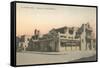 Vintage La Fonda Hotel, Santa Fe, New Mexico-null-Framed Stretched Canvas