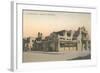 Vintage La Fonda Hotel, Santa Fe, New Mexico-null-Framed Art Print