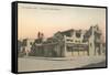 Vintage La Fonda Hotel, Santa Fe, New Mexico-null-Framed Stretched Canvas