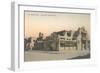 Vintage La Fonda Hotel, Santa Fe, New Mexico-null-Framed Premium Giclee Print