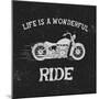 Vintage Label with Motorcycle .Vintage Style.Typography Design for T-Shirts-Dimonika-Mounted Premium Giclee Print