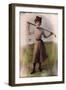 Vintage Lady Golfer-null-Framed Giclee Print