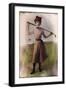 Vintage Lady Golfer-null-Framed Giclee Print