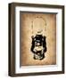 Vintage Lamp 3-NaxArt-Framed Art Print