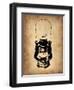 Vintage Lamp 3-NaxArt-Framed Art Print