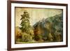 Vintage Landscape-Maugli-l-Framed Art Print