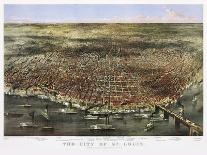 Salem Oregon 1876 Birds Eye View-Vintage Lavoie-Giclee Print