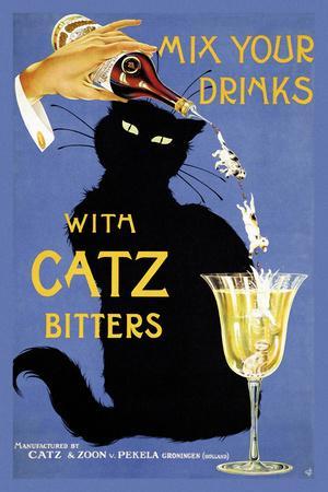 【CAT】　vintage poster Cats (Vintage Art) Posters & Wall Art Prints | AllPosters.com