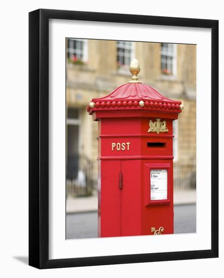Vintage Letter Box, Great Pulteney Street, Bath, UNESCO World Heritage Site, Avon, England, UK-Rob Cousins-Framed Photographic Print