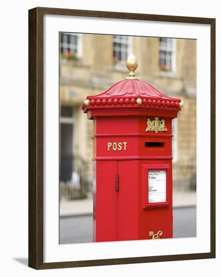 Vintage Letter Box, Great Pulteney Street, Bath, UNESCO World Heritage Site, Avon, England, UK-Rob Cousins-Framed Photographic Print