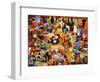 Vintage Liquor Collage-Vintage Apple Collection-Framed Giclee Print