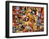 Vintage Liquor Collage-Vintage Apple Collection-Framed Giclee Print