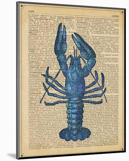Vintage Lobster-Sparx Studio-Mounted Art Print
