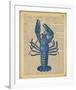 Vintage Lobster-Sparx Studio-Framed Art Print