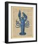 Vintage Lobster-Sparx Studio-Framed Giclee Print