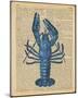 Vintage Lobster-Sparx Studio-Mounted Giclee Print