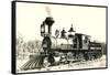 Vintage Locomotive-null-Framed Stretched Canvas