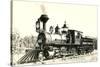 Vintage Locomotive-null-Stretched Canvas