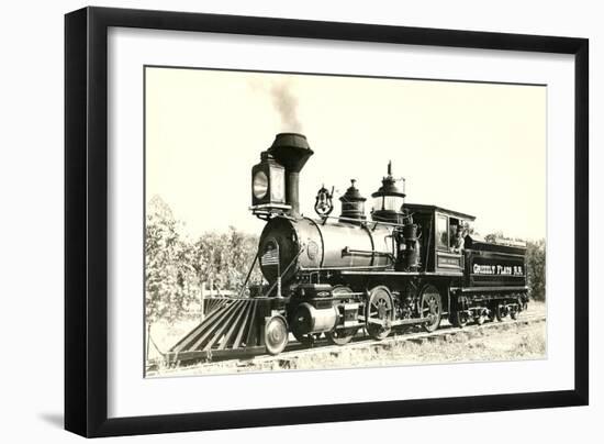 Vintage Locomotive-null-Framed Art Print