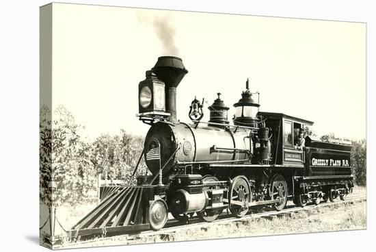 Vintage Locomotive-null-Stretched Canvas