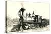 Vintage Locomotive-null-Stretched Canvas