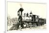 Vintage Locomotive-null-Framed Art Print