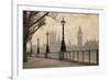 Vintage London Big Ben Thames-null-Framed Art Print