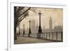 Vintage London Big Ben Thames-null-Framed Art Print