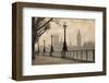 Vintage London Big Ben Thames-null-Framed Art Print