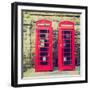 Vintage Look London Telephone Box-c_73-Framed Photographic Print