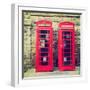 Vintage Look London Telephone Box-c_73-Framed Photographic Print