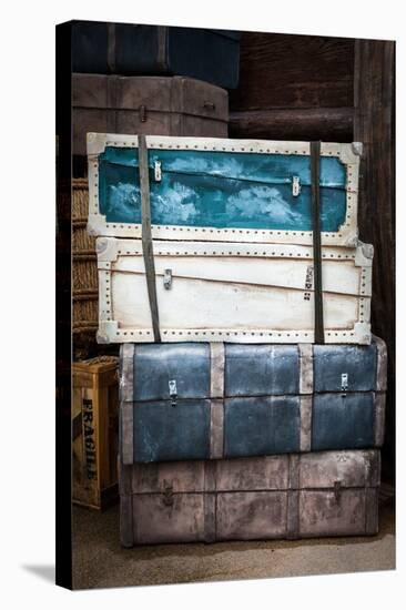 Vintage Luggage Crates, Boxes, Suitcases-f9photos-Stretched Canvas