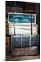 Vintage Luggage Crates, Boxes, Suitcases-f9photos-Mounted Art Print