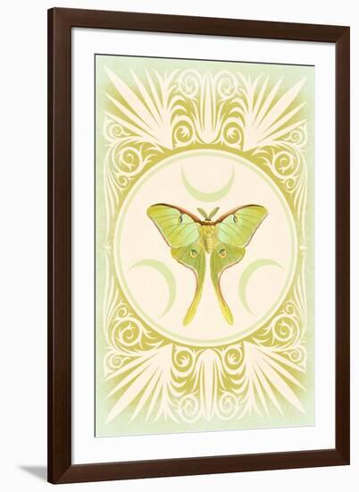 Vintage Luna Moth-null-Framed Art Print