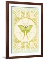 Vintage Luna Moth-null-Framed Art Print