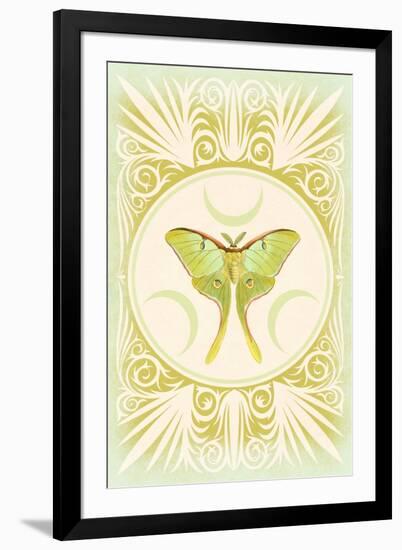 Vintage Luna Moth-null-Framed Art Print