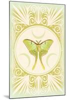 Vintage Luna Moth-null-Mounted Art Print