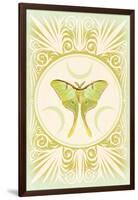 Vintage Luna Moth-null-Framed Art Print