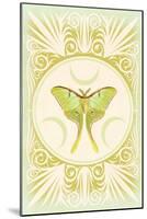 Vintage Luna Moth-null-Mounted Art Print