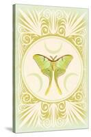 Vintage Luna Moth-null-Stretched Canvas