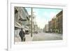 Vintage Main Street, Amsterdam-null-Framed Art Print