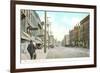Vintage Main Street, Amsterdam-null-Framed Art Print