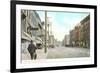 Vintage Main Street, Amsterdam-null-Framed Art Print
