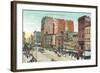 Vintage Main Street, Buffalo-null-Framed Art Print