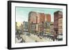 Vintage Main Street, Buffalo-null-Framed Art Print