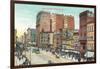 Vintage Main Street, Buffalo-null-Framed Art Print