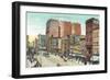 Vintage Main Street, Buffalo-null-Framed Art Print